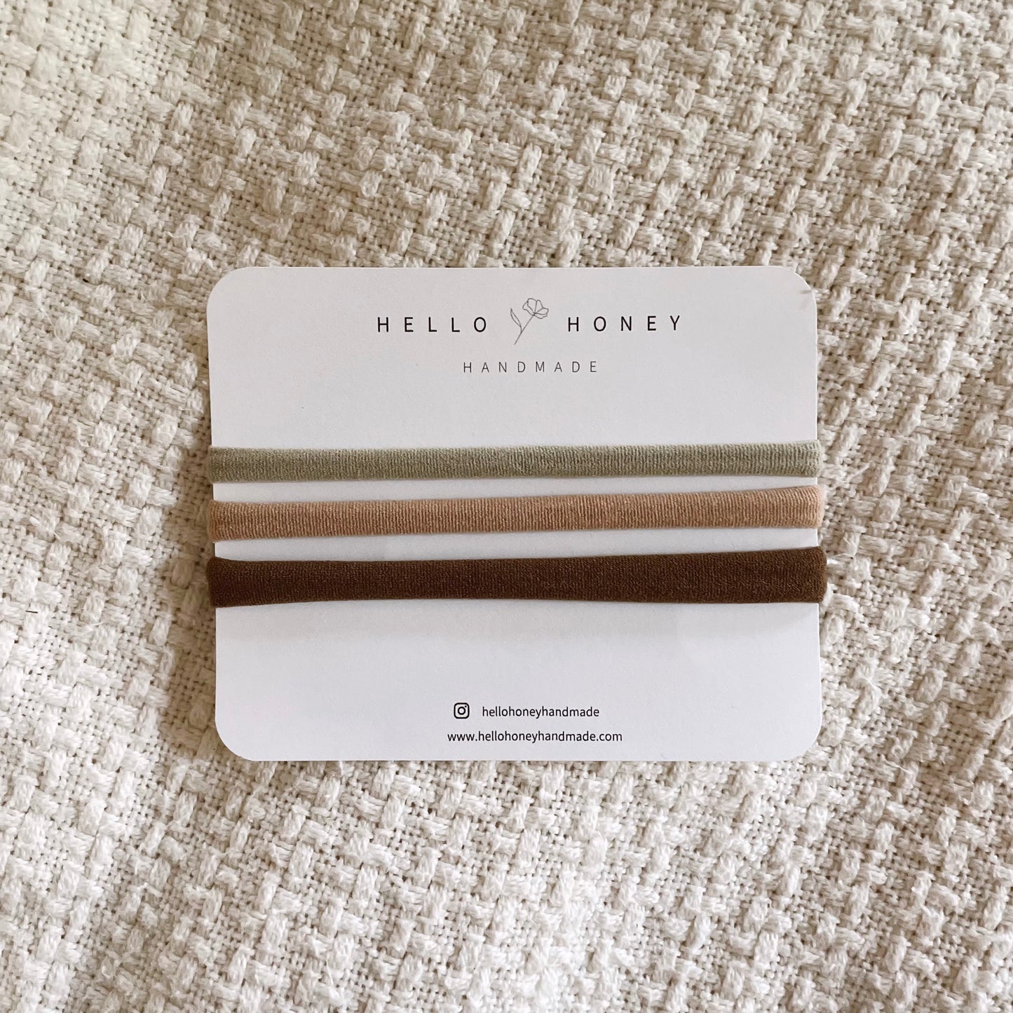 Velvet Ribbon Bows / Neutral