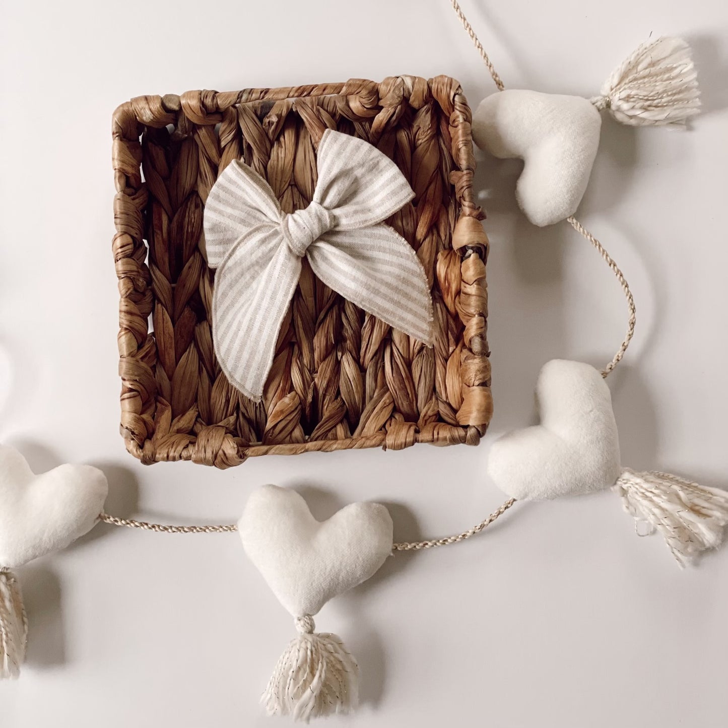 Sailor Bow / Linen Stripe