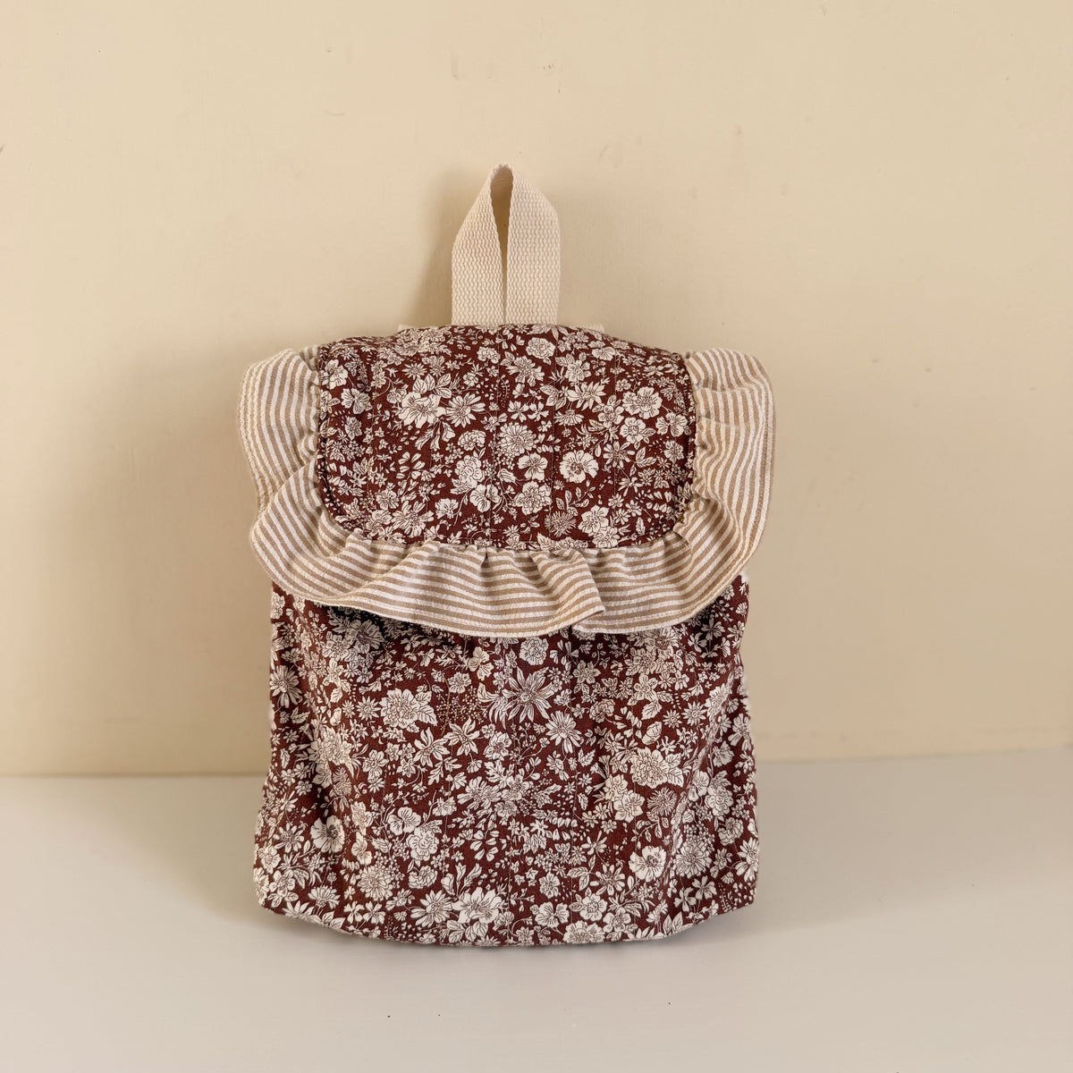 Ruffle Backpack, floral